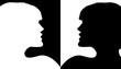 visages, positif / négatif