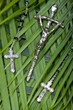 Crucifix On Palm Leaves