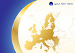 Business background wint European union map