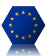 union européenne drapeau hexagone european union