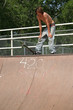 Sixteen year old boy at skatepark in Arkansas. Sixteen year old boy at skatepark in Arkansas.