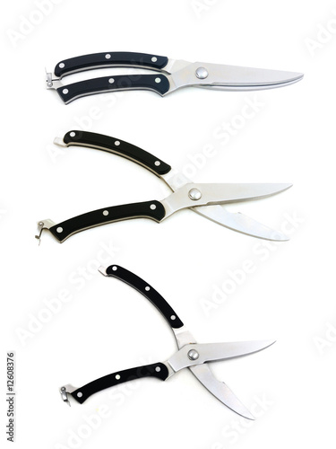 Photo: kitchen scissors group isolated kitchen scissors group isolated