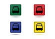 Train Icon (4 Color Variations)