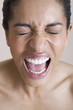 A woman screaming