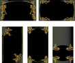 Black gold business card set 2 Black gold business card set 2