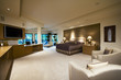 Contemporary Bedroom with Built-in Cabinets