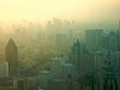 Sunsrise in a big city.