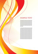 Abstract background with orange waves Abstract background with orange waves