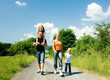 Familie im Sommer