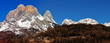 Panoramic view of Dolomites Mountains