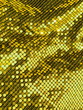 80s style golden sequined crochet fabric.