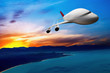 Jet airplane in the sky