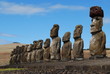 Moai on Easter Island (Rapa Nui) at Ahu Tongariki