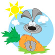 Rabbit with carrot