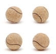 Tennis balls isolated on white background