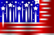american flag stylized background