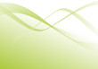 décoration vectoriel vert - green curves - vector shape