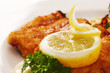 paniertes Seelachsfilet mit Bratkartoffeln