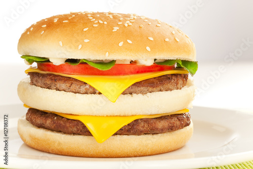Photo: Double cheese burger Double cheese burger