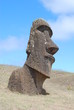 Tilted Moai at Rano Raraku