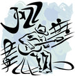 vector illustration with guitarist in grunge style vector illustration with guitarist in grunge style