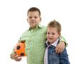 Boys with football