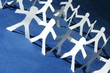 paper people having a party
