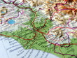 Carta geografica del Lazio