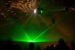 laser lights in the night club