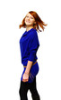 the cheerful girl