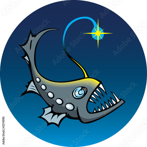 Cartoon Lantern Fish