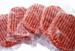 Steaks hachés surgelés embalés