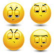 Smiling balls in pessimistic mood