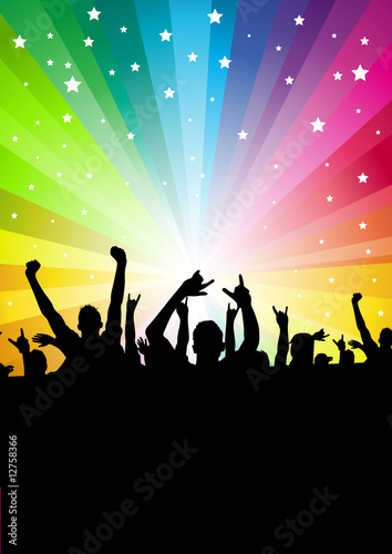 Illustration: Star Crowd Background Star Crowd Background