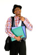 Black troubled businessman