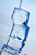 melting ice cubes
