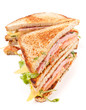 meat, lettuce and cheese sandwich on toasted bread