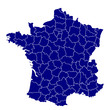 hi detailed vector map of france hi detailed vector map of france