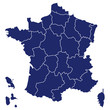 vector map of france