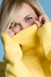 Yellow Sweater Woman