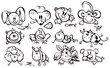 Cute animals, funny horoscope.
