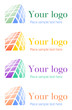 Architectural corporate logo set