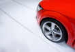 Fast sports car moving with blur Fast sports car moving with blur