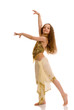young adorable eastern dancer, isolated on white young adorable eastern dancer, isolated on white