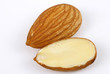 Half cut Almond with full Almond