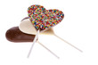 Chocolate Lollipops Isolated