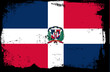 grunge flag - dominican republic grunge flag - dominican republic