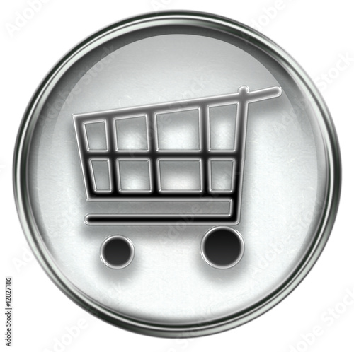 shopping cart icon. shopping cart icon grey,