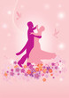 Happy couple dancing waltz Happy couple dancing waltz