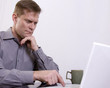 thoughtful businessman thoughtful businessman